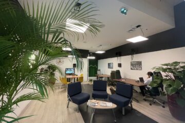 Installation des éclairages biomimétiques Libu dans un coworking