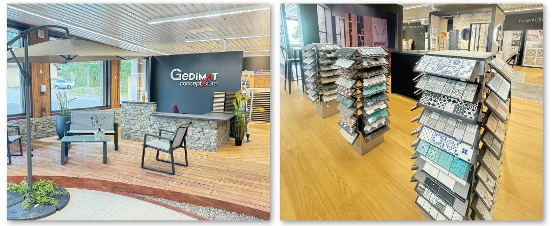 Nouveaux points de vente Gedimat et un Gedimat ConceptStore